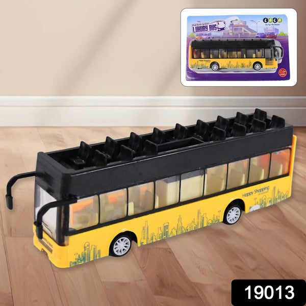 Die - cast Alloy London Long Bus Double Decker Sightseeing Bus - justgrabit.in | Just Grab It