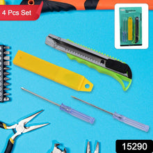 Heavy Duty Working Cutter Knife replacement blade, 2 Screwdriver Hand Tool (4 Pc Set) - justgrabit.in | Just Grab It