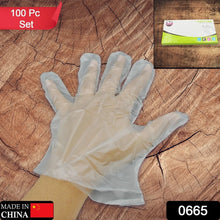 Large Disposable Gloves (100 Pcs): Clear Plastic, Multipurpose - Justgrabit Inc.