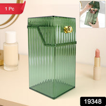 Square Plastic Storage Box with Flip Lid (1 Pc) - justgrabit.in | Just Grab It