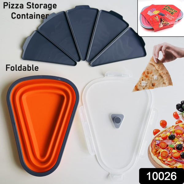 Reusable Expandable Pizza Storage Container with 5 Microwavable Trays - justgrabit.in | Just Grab It