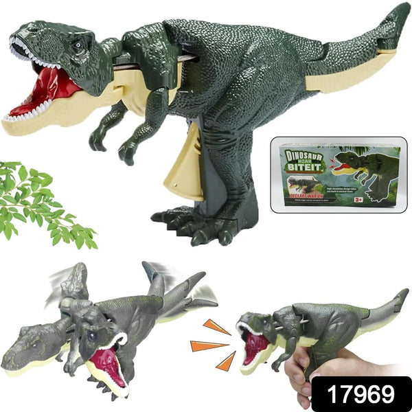 Dinosaur Roaring Toys Trigger, Dinosaurs Toys with Dinosaur Sound Lighting Model Vibrating Head Moving (3 + Years / 1 Pc) - Justgrabit Inc.