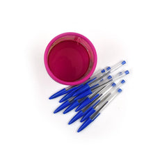 Perfect Writing Partner for Kids | Budget Friendly Stick Ball Point Pens (Pack of 10Pcs With DIY Stand) - Justgrabit Inc.