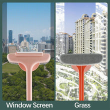 Brush 2 in 1 Mesh Cleaning Brush & Wiper with Extended Handle Window Cleaning Brush Net Cleaner,Magic Window Cleaner Brush, Window Mesh Cleaner (1 Pc) - Justgrabit Inc.