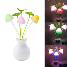 LED Dream Night Light, Auto ON / Off Sensor Mushroom Lamp (Multicolor) - Justgrabit Inc.