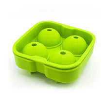 Ice Trays for Freezer Whiskey Ice Cube Plastic Ball Maker Mold Sphere Mould 4 Holes New Ice Balls Party Brick Round Tray Bar Tool ice for Whiskey - Justgrabit Inc.