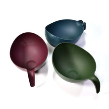 Plastic Rice Bowl / Food Strainer Thick Drain Basket with Handle for Rice, Vegetable & Fruit (set of 3pcs With Brown box) - Justgrabit Inc.