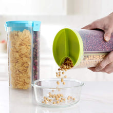 3 in 1 Transparent Air Tight Storage Dispenser Container (With Color Box) - Justgrabit Inc.