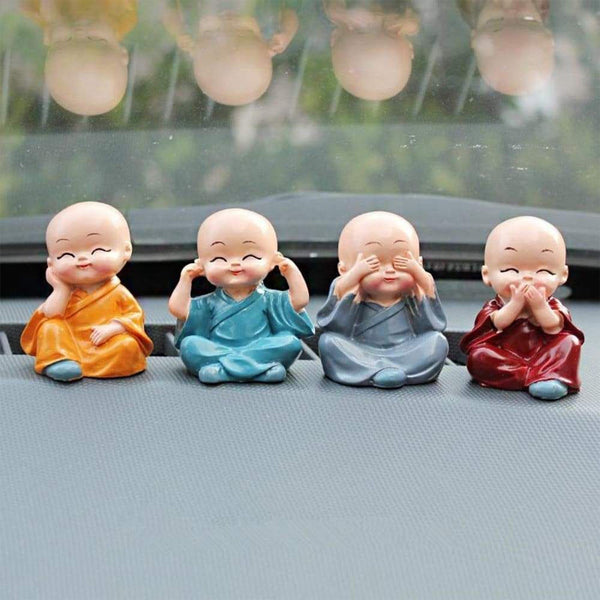 Baby Buddha 4Pc and show piece used for house, office and official decorations etc - justgrabit.in | Just Grab It