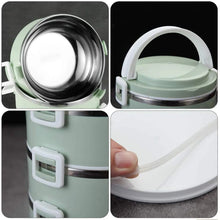 Multi Layer Stainless Steel Hot Lunch Box (2 Layer) - Justgrabit Inc.
