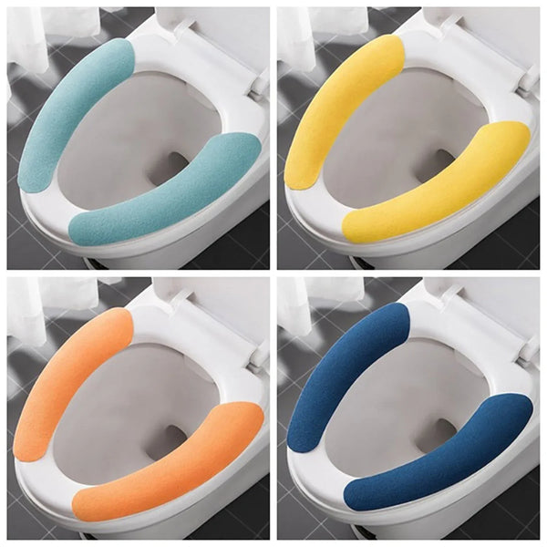 Toilet Seat Cover, Toilet Seat Cushion Soft and Warm Washable Toilet seat Cover Sheets Comfortable - Justgrabit Inc.