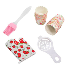 4pc kitchen tools 1pc spatula brush 1pc oven glove 1pc egg yolk separator and paper cup set of 25pcs - Justgrabit Inc.