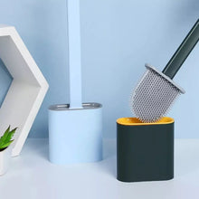 Silicone Toilet Brush with Holder Stand for Bathroom Cleaning - Justgrabit Inc.
