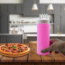 Plastic Bottles with 3 Nozzel for Sauce, Mayonnaise, Chocolate Syrup (Pack of 2Pc) - Justgrabit Inc.