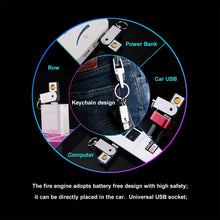USB Mini Portable Lighters With Thin Metal Creative - justgrabit.in | Just Grab It