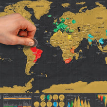 Scratch Off Map Interactive Vacation Poster World Travel Maps - Justgrabit Inc.