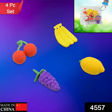 Mini Cute Vegetables and Fruits Erasers or Pencil Rubbers for Kids, 1 Set Fancy & Stylish Colorful Erasers for Children, Eraser Set for Return Gift, Birthday Party, School Prize, 3D Erasers (4 pc Set) - Justgrabit Inc.