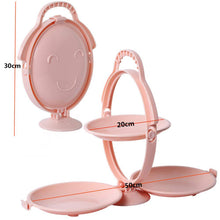 3 - Layer Foldable Multi - Purpose Snack, Fruit & Dessert Serving Stand (1 Pc) - justgrabit.in | Just Grab It