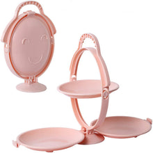 3 - Layer Foldable Multi - Purpose Snack, Fruit & Dessert Serving Stand (1 Pc) - justgrabit.in | Just Grab It