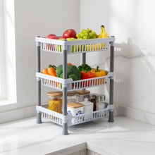 3 - Layer Multipurpose Kitchen Storage Basket Rack - justgrabit.in | Just Grab It