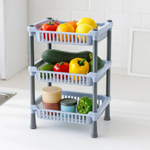 3 - Layer Multipurpose Kitchen Storage Basket Rack - justgrabit.in | Just Grab It