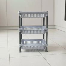 3 - Layer Multipurpose Kitchen Storage Basket Rack - justgrabit.in | Just Grab It
