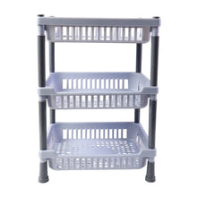 3 - Layer Multipurpose Kitchen Storage Basket Rack - justgrabit.in | Just Grab It