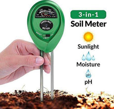 Soil Tester 3 - in - 1 Plant Moisture Sensor (Green) - justgrabit.in | Just Grab It