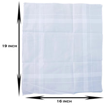 Men's King Size Formal Handkerchiefs for Office Use - Pack of 12 - Justgrabit Inc.