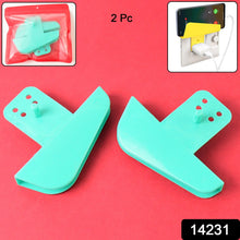 Plastic Secure Mobile Phone Charging Stand Holder (2 Pc / Mix Color) - justgrabit.in | Just Grab It