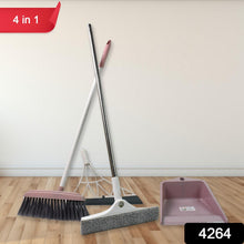 Dustpan, Kitchen Wiper, Window Cleaning Squeegee Tool & Broom Brush, (4 Pcs Combo) - justgrabit.in | Just Grab It
