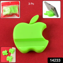 Apple - Shaped Plastic Mobile Phone Holder (3 Pc & mix color) - justgrabit.in | Just Grab It