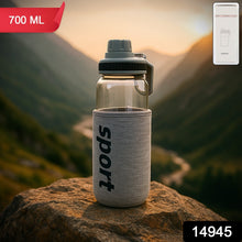Sports Water Bottle with Protective Sleeve - (1 Pc / 700 ML) - justgrabit.in | Just Grab It