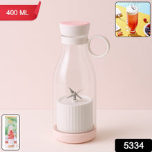 Blender Portable Juicer with 4 Blades 400 Ml Multicolor - justgrabit.in | Just Grab It