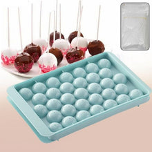 Plastic Round Reusable Ice Cube Ice Ball Mold / Lolli Candy Maker 33 Moulds (16.5×10 Cm / 1 Pc) - justgrabit.in | Just Grab It