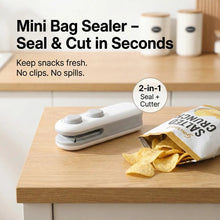 Mini Bag Sealer, 2 in 1 Seal & Cutter Heat Sealers - justgrabit.in | Just Grab It