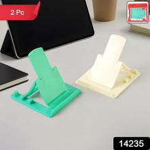 Adjustable Foldable Plastic Mobile Phone Stand Holder (2 Pc) - justgrabit.in | Just Grab It