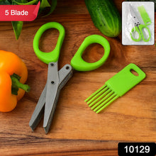 Premium 5 - Blade Multipurpose Kitchen Scissors with Cleaning Comb - justgrabit.in | Just Grab It