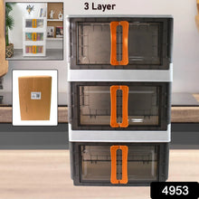 Plastic Folding Wardrobe Storage Organizer (3 Layer / 1 Pc) - Justgrabit Inc.