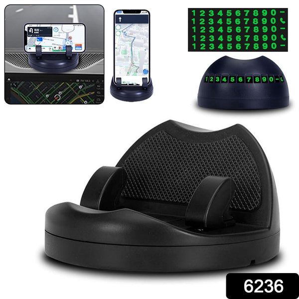 2 in 1 Car Anti - Slip Mat, Phone Holder Non Slip Sticky Phone Mount Holder (1 Set) - justgrabit.in | Just Grab It