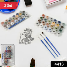 Paint by Number Kits 2 Set 21 Number Color, 6 paint brushes (2 Set) - justgrabit.in | Just Grab It