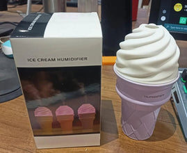 Ice Cream Cone Shape Air Freshener Humidifier (1Pc / Purple ) - Justgrabit Inc.