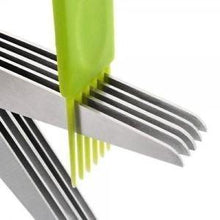 Stainless Steel 5 - Blade Herb Scissors - justgrabit.in | Just Grab It