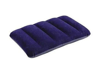 Velvet Air Inflatable Travel Pillow (Blue) - justgrabit.in | Just Grab It