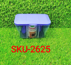 Plastic Square Storage Organiser Container (750ML Capacity) - Justgrabit Inc.