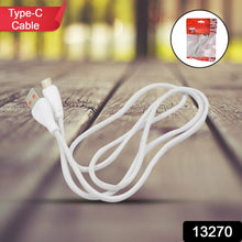 Type C data cable with 3.5 Amp Fast Charging Cable (900 MM / 1 Pc) - justgrabit.in | Just Grab It