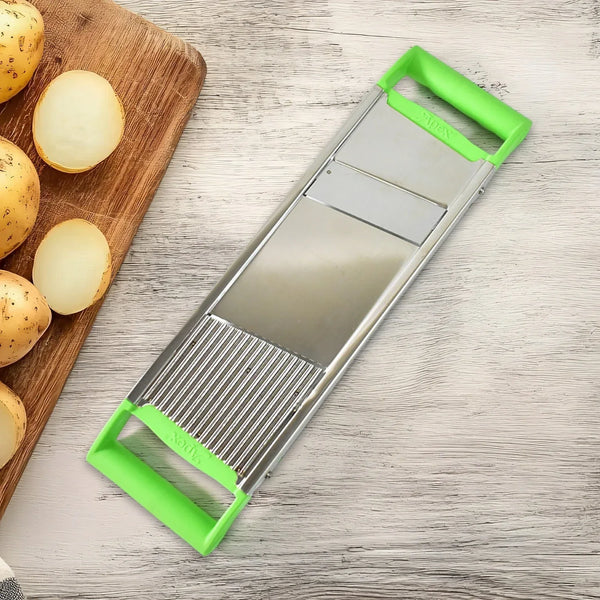 Apex Stainless Steel Vegetable Slicer (2 - in - 1) - Justgrabit Inc.