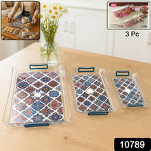 Supermom 3 - Piece Multipurpose Serving Tray - (3 Pc / Set) - justgrabit.in | Just Grab It