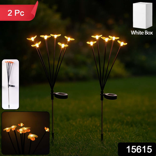 Premium Solar - Powered Decorative Firefly Garden Light (2 Pc Set) - justgrabit.in | Just Grab It