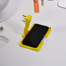 Multi - Purpose Yellow Wall Holder Stand for Mobile Charging - justgrabit.in | Just Grab It